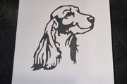 Spaniel Die Cut Greeting Card