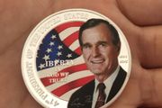 USA 41th predecessor President George Herbert Walker Bush souvenir coins