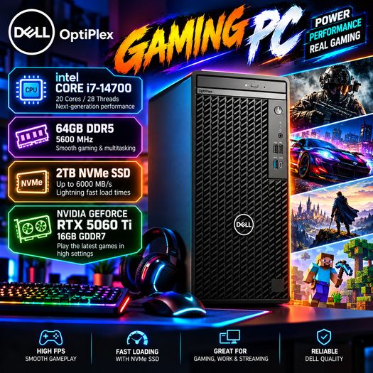 New Gaming Pc- I7-14700 | Rtx 5060 Ti 16gb | 64gb Ddr5 | 2tb Nvme