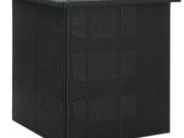 Corner Bar Table Black 100x50x105 cm Poly Rattan