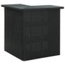 Corner Bar Table Black 100x50x105 cm Poly Rattan Image 8