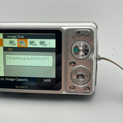 Sony DSC-W210 12.1MP Digital Camera Silver - Full Kit