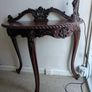 Antique hall table with mirror Image 3