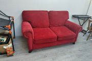 Red Velvet Couch