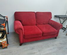 Red Velvet Couch