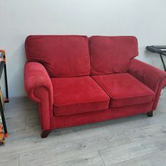 Red Velvet Couch