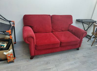 Red Velvet Couch
