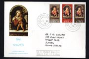 1975 Ireland Christmas Commemorative Stamp Illustrated The Irish Times Addressed First Day Cover (FDC) with Baile Atha Cliath (Dublin) Steele cancel