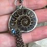 1 One of a Kind Ammonite Fossil Handcrafted Necklace Image 3