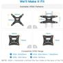 Swivels Tilts TV  wall mount for Flat & Curved TV Image 5