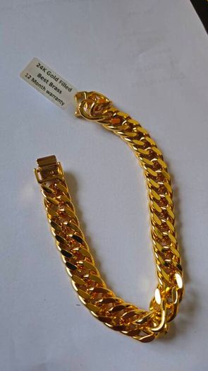 24K Gold Bracelet for men 2 months Warrenty