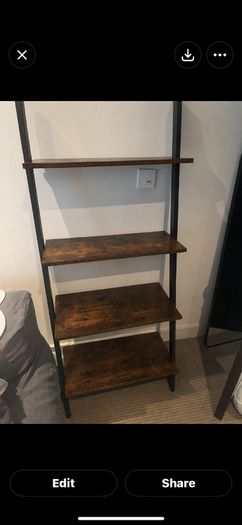 FREE Queen Bed, mattress and very sturdy shelves