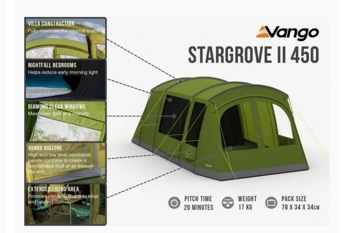 Vango Stargrove II 450 Large Tent
