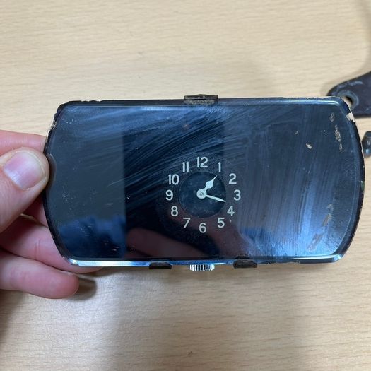 Vintage Car SMITHS Rear View Mirror Clock, Classic Jaguar VW Mini Austin Ford