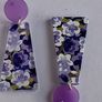 Lavender Geometric Floral Motif Earrings Image 3