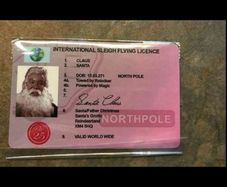 Santa Driving Licence NEW postage included,payment Revolut only