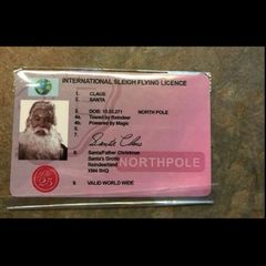 Santa Driving Licence NEW postage included,payment Revolut only