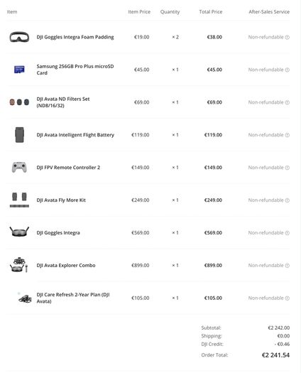 Dji Avata Full Kit