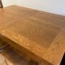 Wooden Rustic Oak Extending Dining Table (4-6 Seats) Image 2