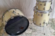 Ludwig 70s 3 ply drum set kit 13 16 22 blue and olive faded silver sparkle