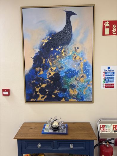 Canvas Peacock Painting/Art