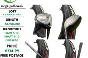 Titleist GT1 Tour #3 Wood 14.5 Degree / Tensei 1K Blue 65 Stiff