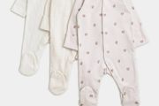 Baby Sleepsuit pack of 3 (newborn, Dunnes)
