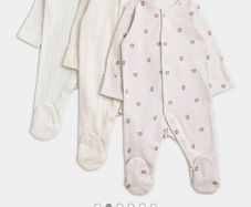 Baby Sleepsuit pack of 3 (newborn, Dunnes)