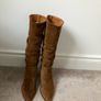 Suede slouch boots Image 4