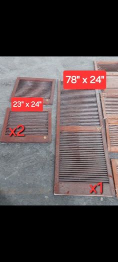 louvered cabinet doors
