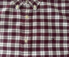 Tommy Hilfiger Burgundy Check Shirt  L