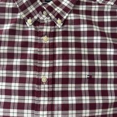 Tommy Hilfiger Burgundy Check Shirt  L