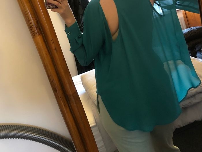 ALL PRICES REDUCED- Genuine MinkPink Turqouise blouse