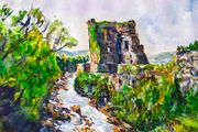 carriganass-castle watercolour