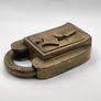 1909 Customs & Excise antique solid brass Paper-Seal Padlock (Tucker & Reeves / Hobbs & Co.) Image 10