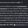 Lectionarium Three Volumes Bookset Latin Translation Image 6
