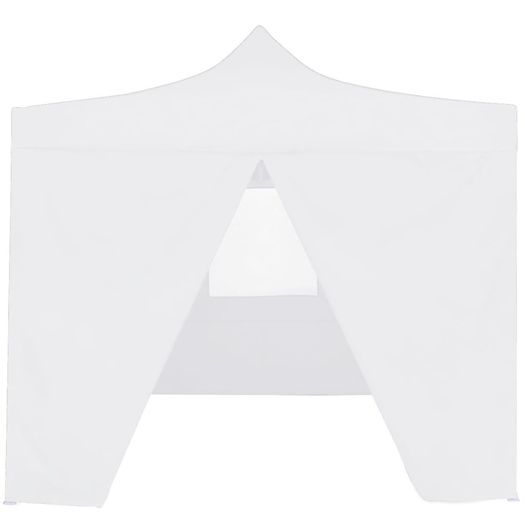 Professional Folding Party Tent with 4 Sidewalls 2x2 m Steel White