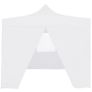 Professional Folding Party Tent with 4 Sidewalls 2x2 m Steel White Image 3