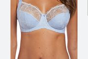 Fantasie Estelle - Underwired Side Support Bra 30F and Briefs S - Powder Blue - BNWT RRP 80