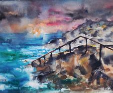 the Forty foot watercolour