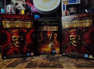 Pirates Of The Caribbean ! The Curse Of The Black Pearl ! The Lost Disc ! Special Edition 3 Disc Gift Set ! 2004 ! DVD !