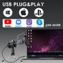 FREE SHIPPING Microphone for PC Computer Microphone Cardioid Condenser Microphone Gaming Mic Recording MIc with Tripod Stand, Pop Filter, Shock Mount for Streaming Podcasting Vocal Podcasting YouTube Skype Image 2