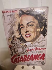 Casablanca Metal Tin Sign
