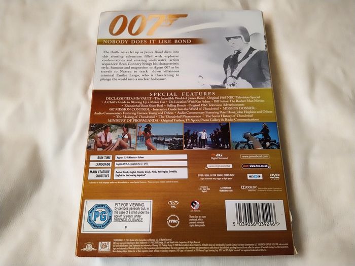 James Bond Thunderball 2 disc Dvd