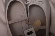 BNWT Silver Bow Ballerina Shoes Size 2