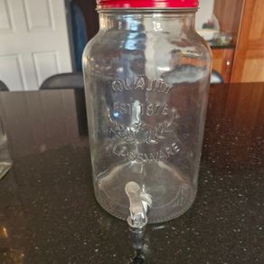 Glass Drinks Dispenser with Tap (approx. 5L)
