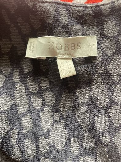 Hobbs Figure Hugging Dress with  Ruching on both sides - Size 12