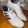 Adidas Predator 19.4 White/Blue Football/Soccer Soft Ground Astro Turf Trainers UK5 EUR38 Image 2