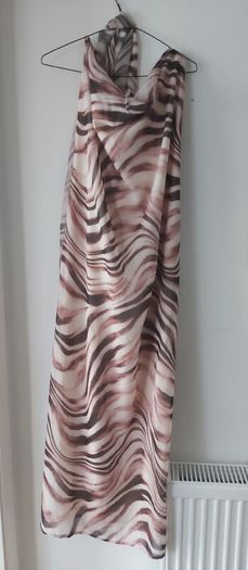 Boohoo Maxi Dress with Neck Scarf