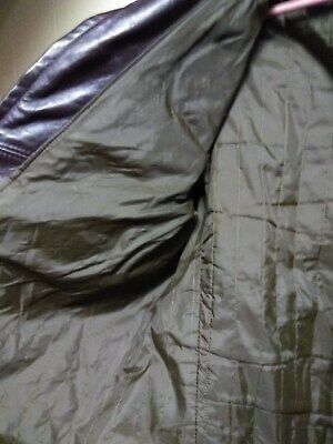 Men's Leathercraft Vintage Cafe Racer Motorcycle Jacket Dk Brown L Large Reg VGC